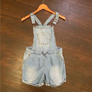 Cat & Jack Denim Shortalls | Girls Size L | Cute & Casual